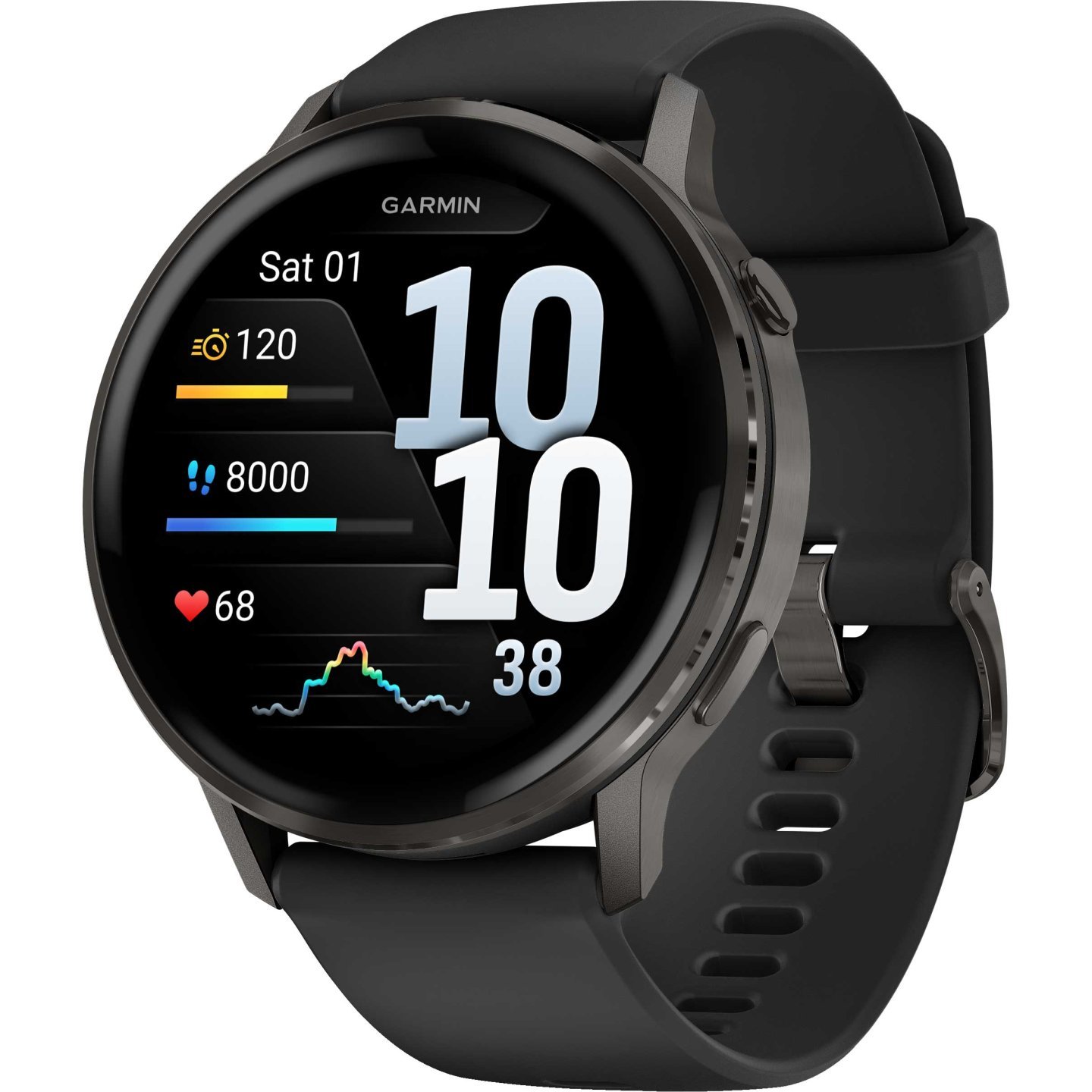 Garmin Venu 4 GPS Smartwatch – 45mm – Schwarz/Schiefergrau