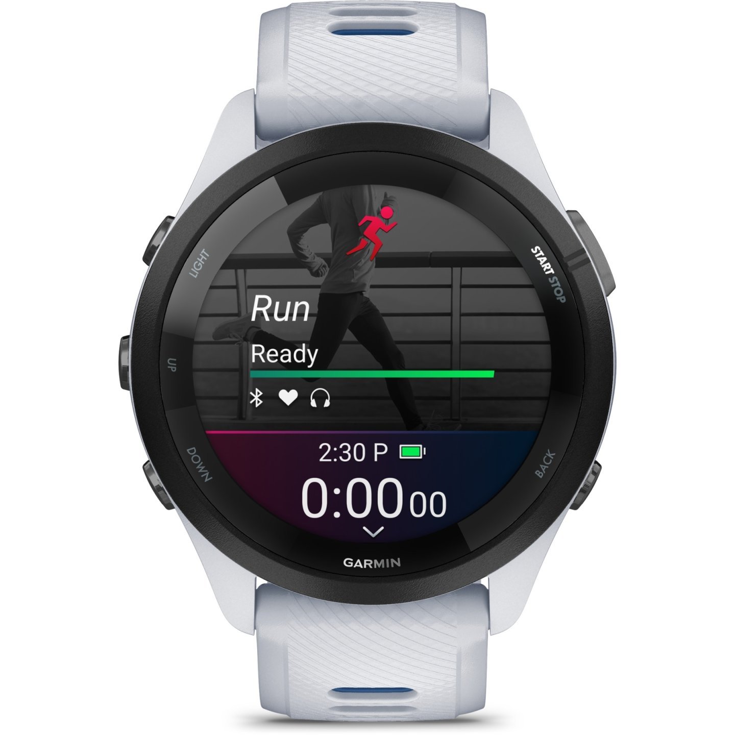Garmin Forerunner 265 GPS Laufuhr – weiß/dunkelblau
