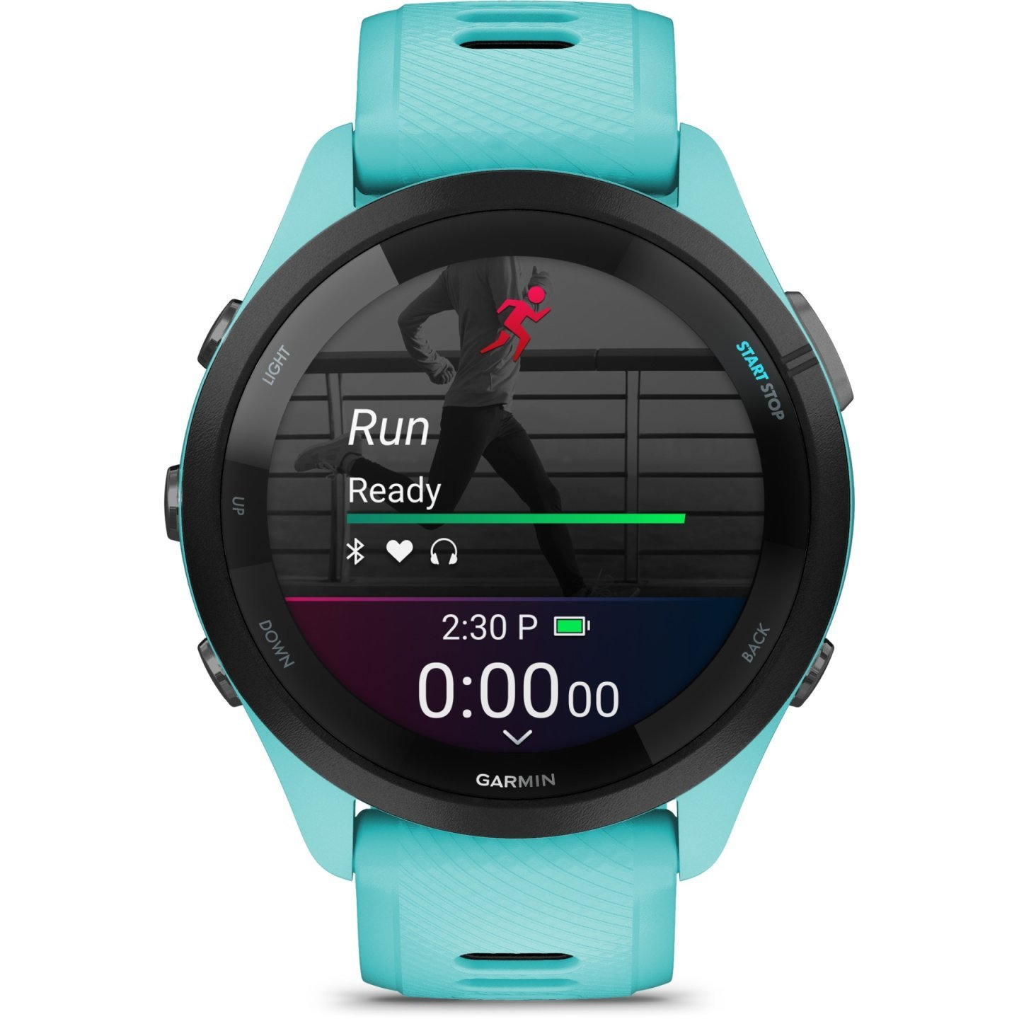 Garmin Forerunner 265 GPS Laufuhr – türkisblau/schwarz