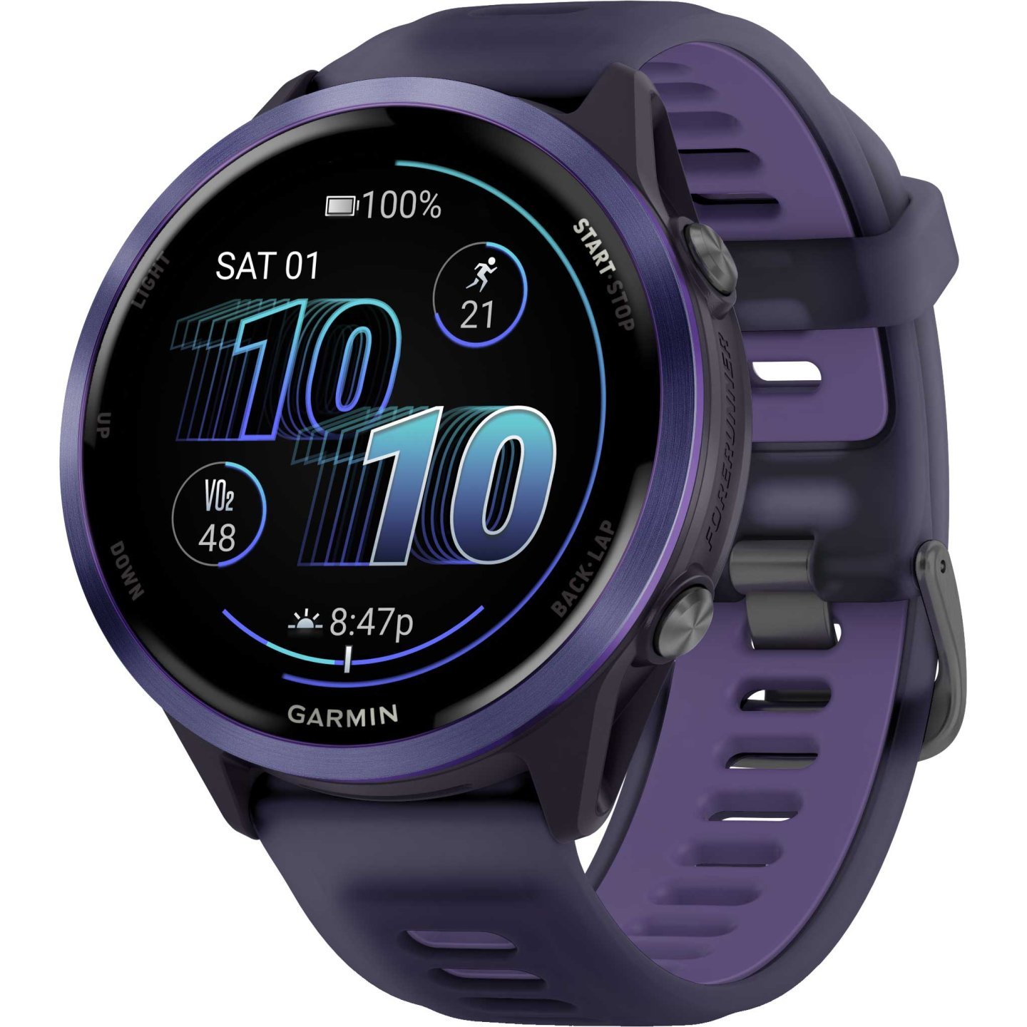 Garmin Forerunner 570 GPS Smartwatch – 47mm – Imperial Purple/Indigo