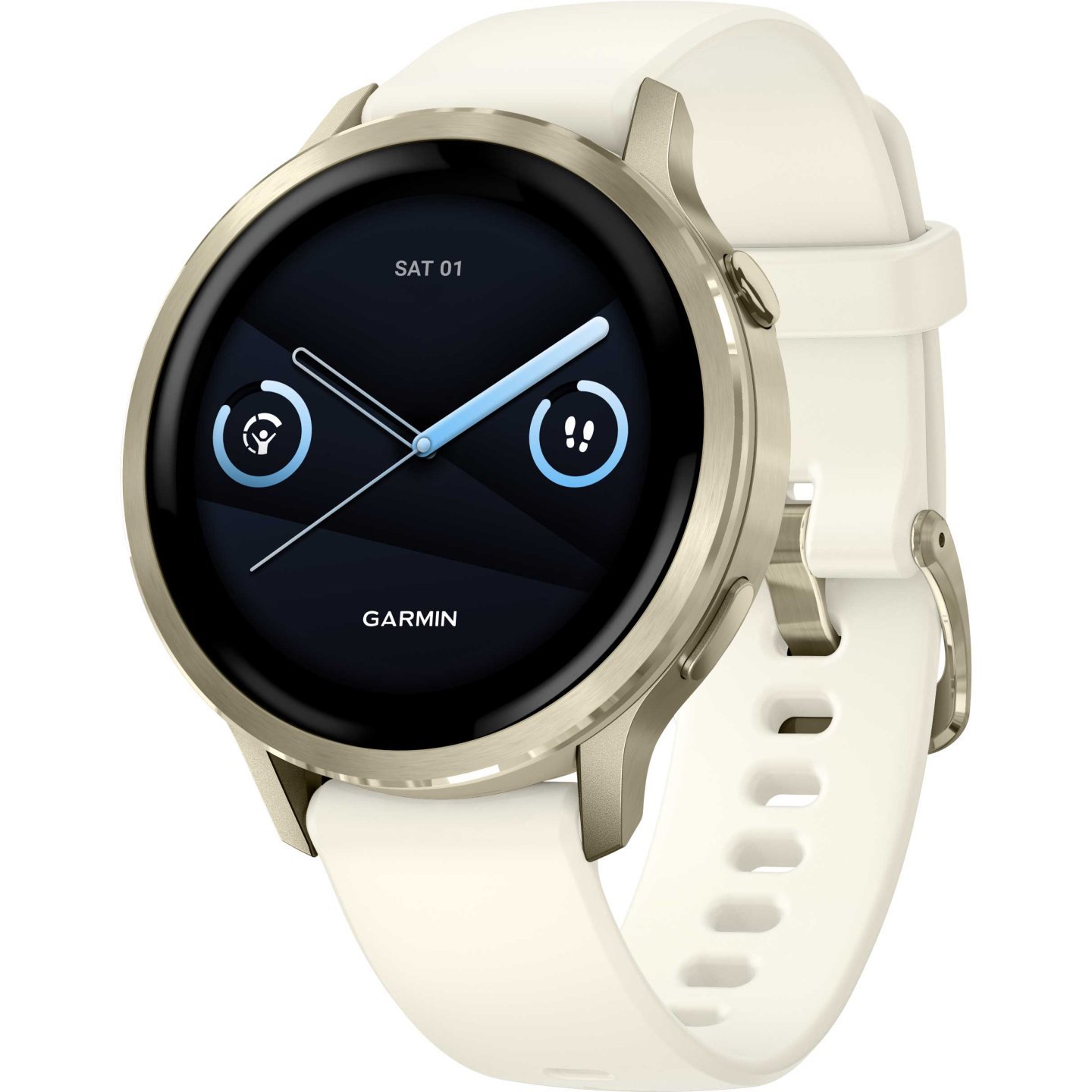 Garmin Venu 4 GPS Smartwatch – 41mm – Beige/Lunargold