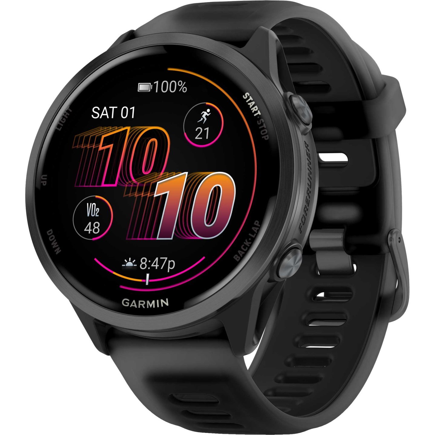 Garmin Forerunner 570 GPS Smartwatch – 47mm – Schwarz/Schiefergrau