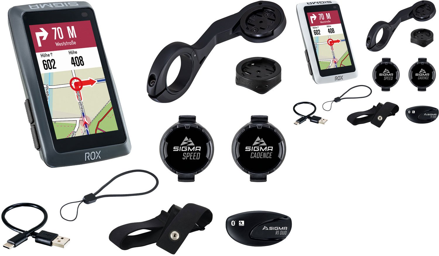 SIGMA ROX 12.1 EVO Sensor Set – GPS-Fahrrad Navigationssystem