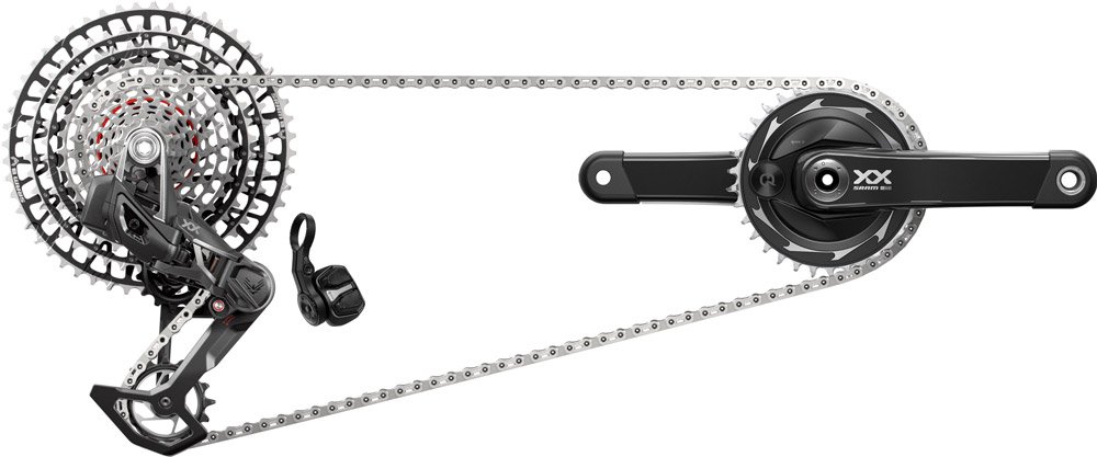 SRAM XX SL Eagle Transmission Powermeter AXS 12-fach Gruppe