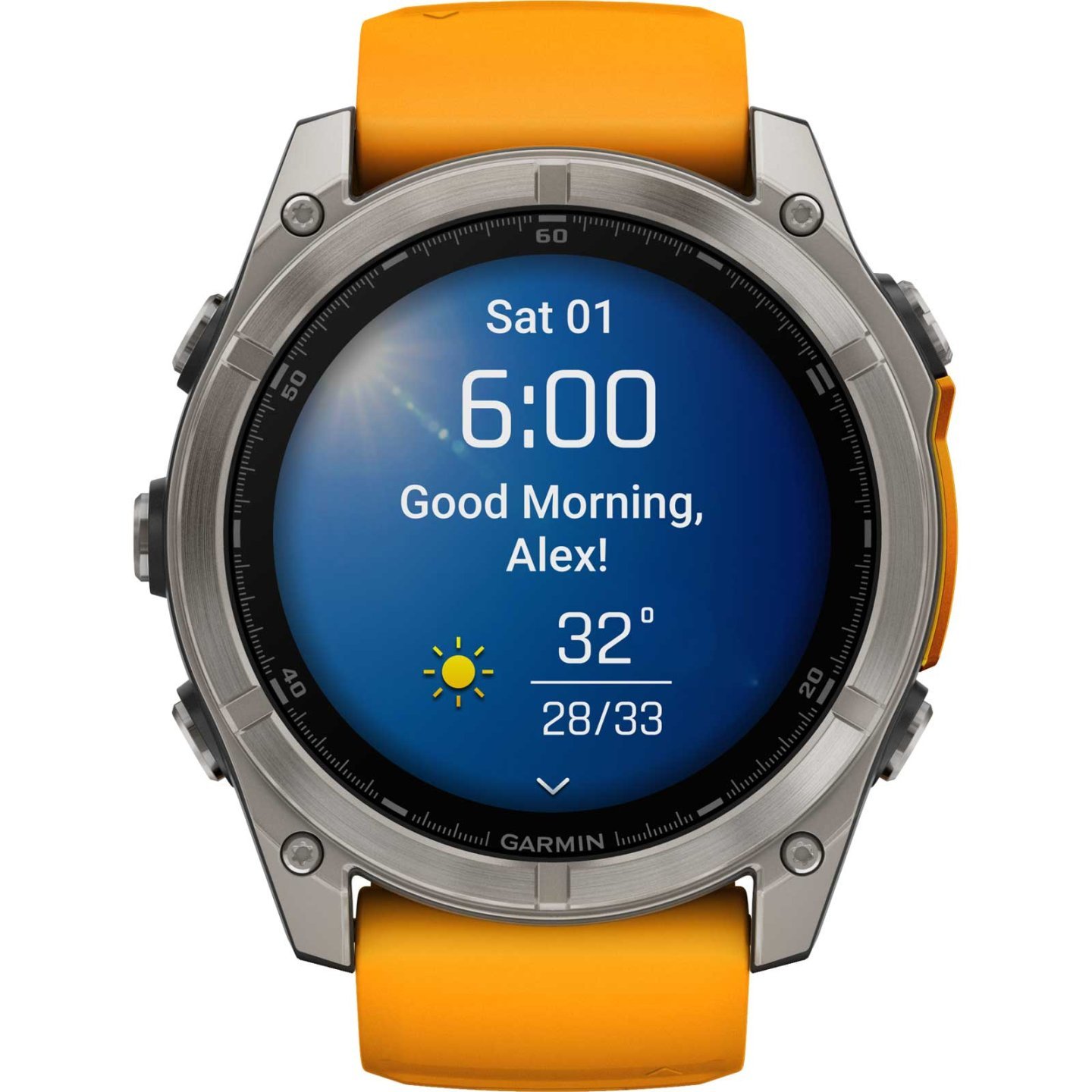 Garmin fenix 8 AMOLED Sapphire GPS Smartwatch - 51mm - Graphit/Titanium Titan – Bild 4