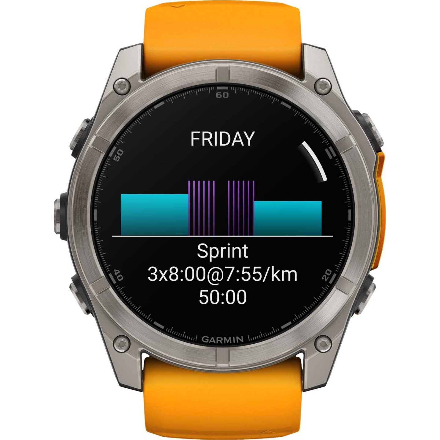 Garmin fenix 8 AMOLED Sapphire GPS Smartwatch - 51mm - Graphit/Titanium Titan – Bild 6