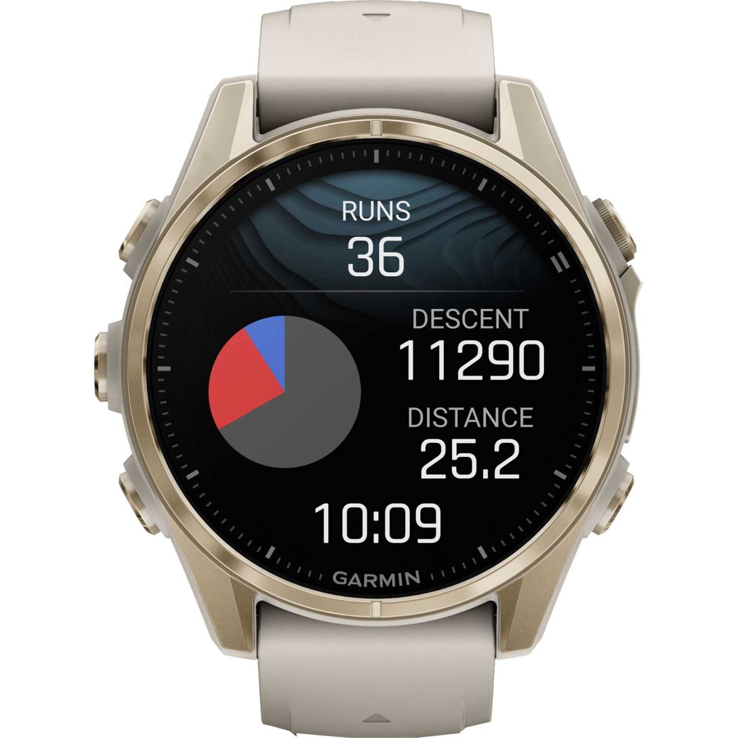 Garmin fenix 8 AMOLED Sapphire GPS Smartwatch - 43mm - Nebelgrau/Softgold – Bild 6