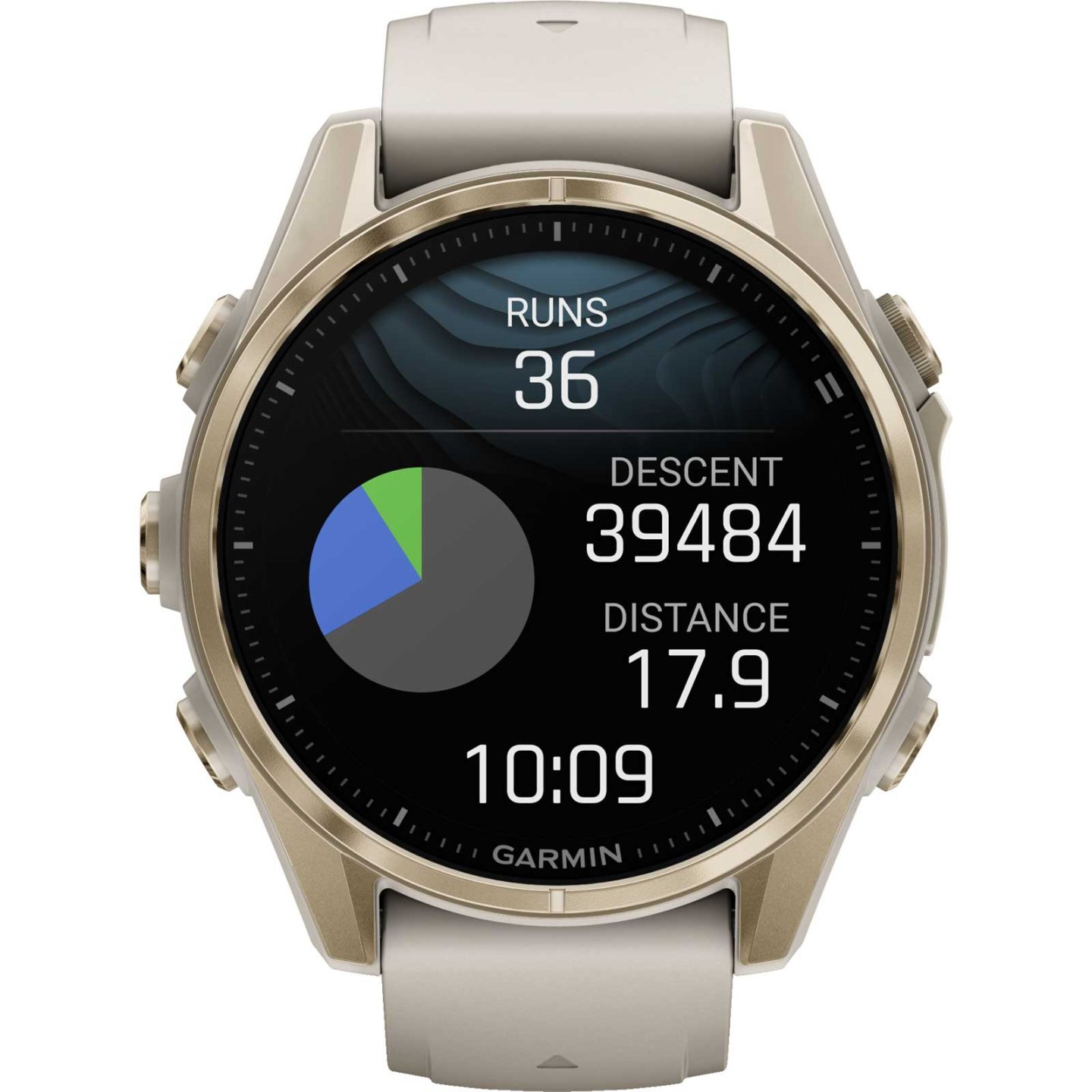 Garmin fenix 8 AMOLED Sapphire GPS Smartwatch - 43mm - Nebelgrau/Softgold – Bild 7