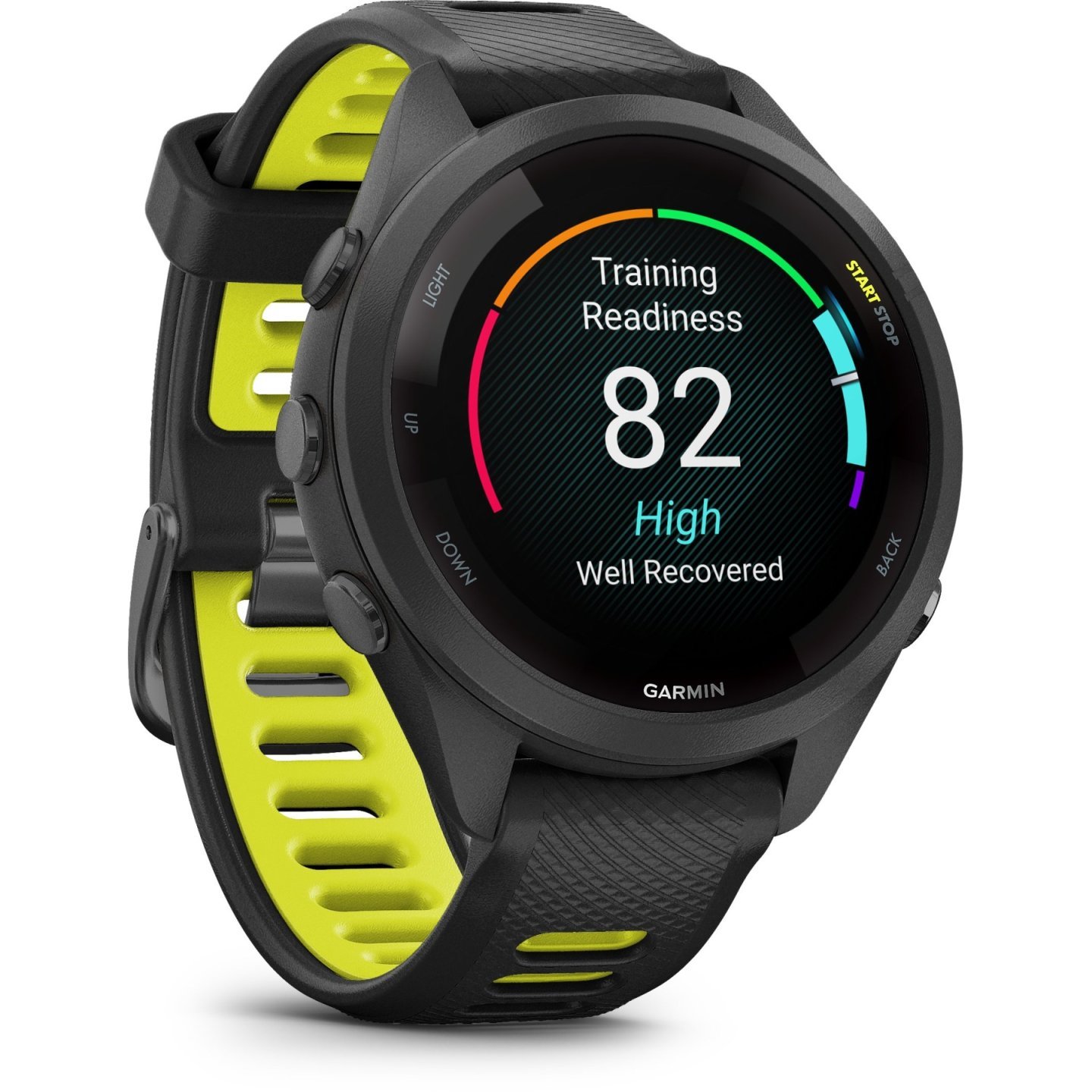 Garmin Forerunner 265S GPS Laufuhr – schwarz/zitronengelb