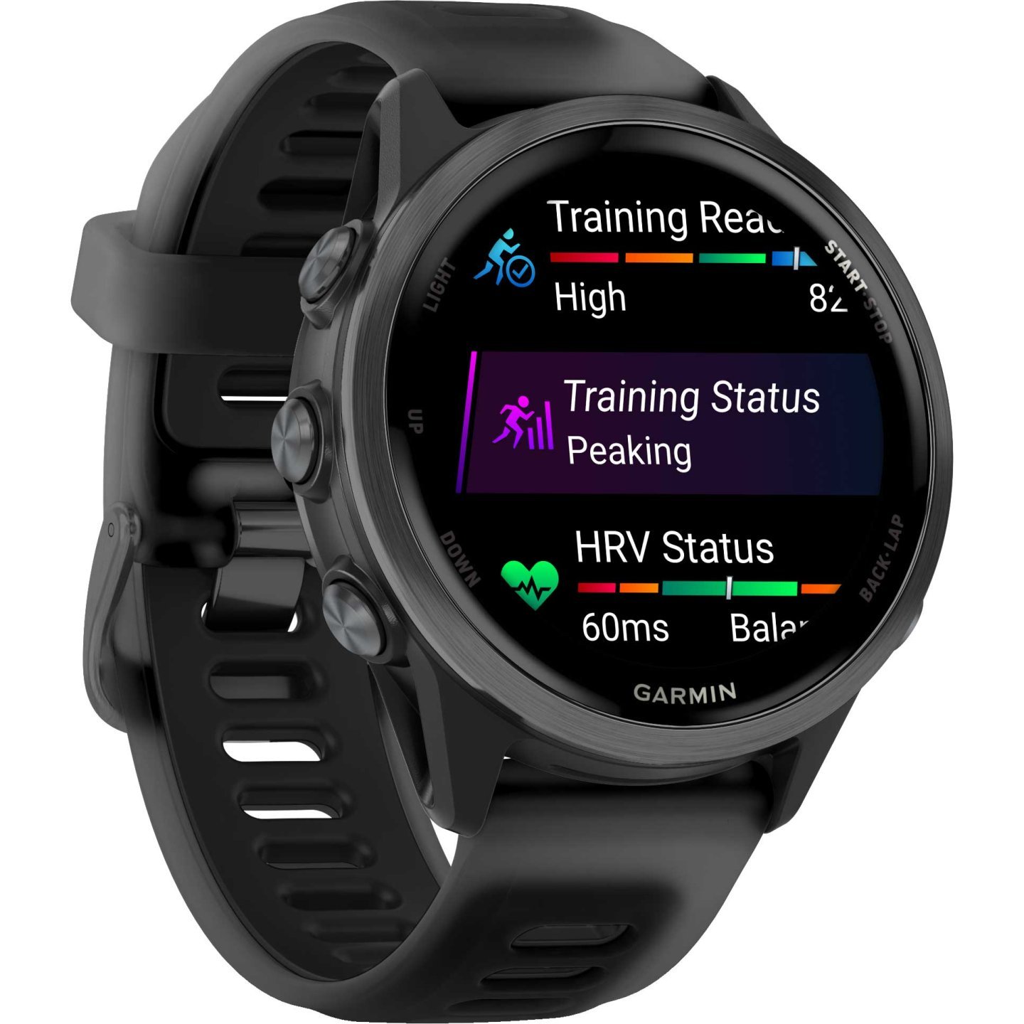 Garmin Forerunner 570 GPS Smartwatch - 42mm - Schwarz/Schiefergrau – Bild 4