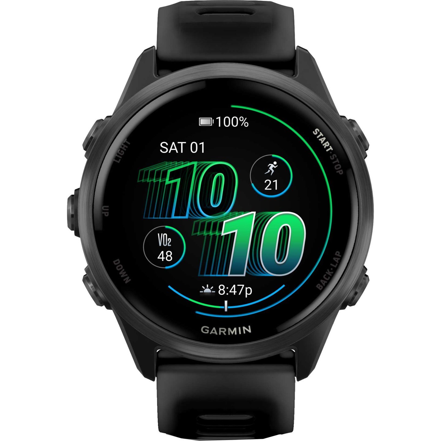 Garmin Forerunner 570 GPS Smartwatch - 42mm - Schwarz/Schiefergrau – Bild 7