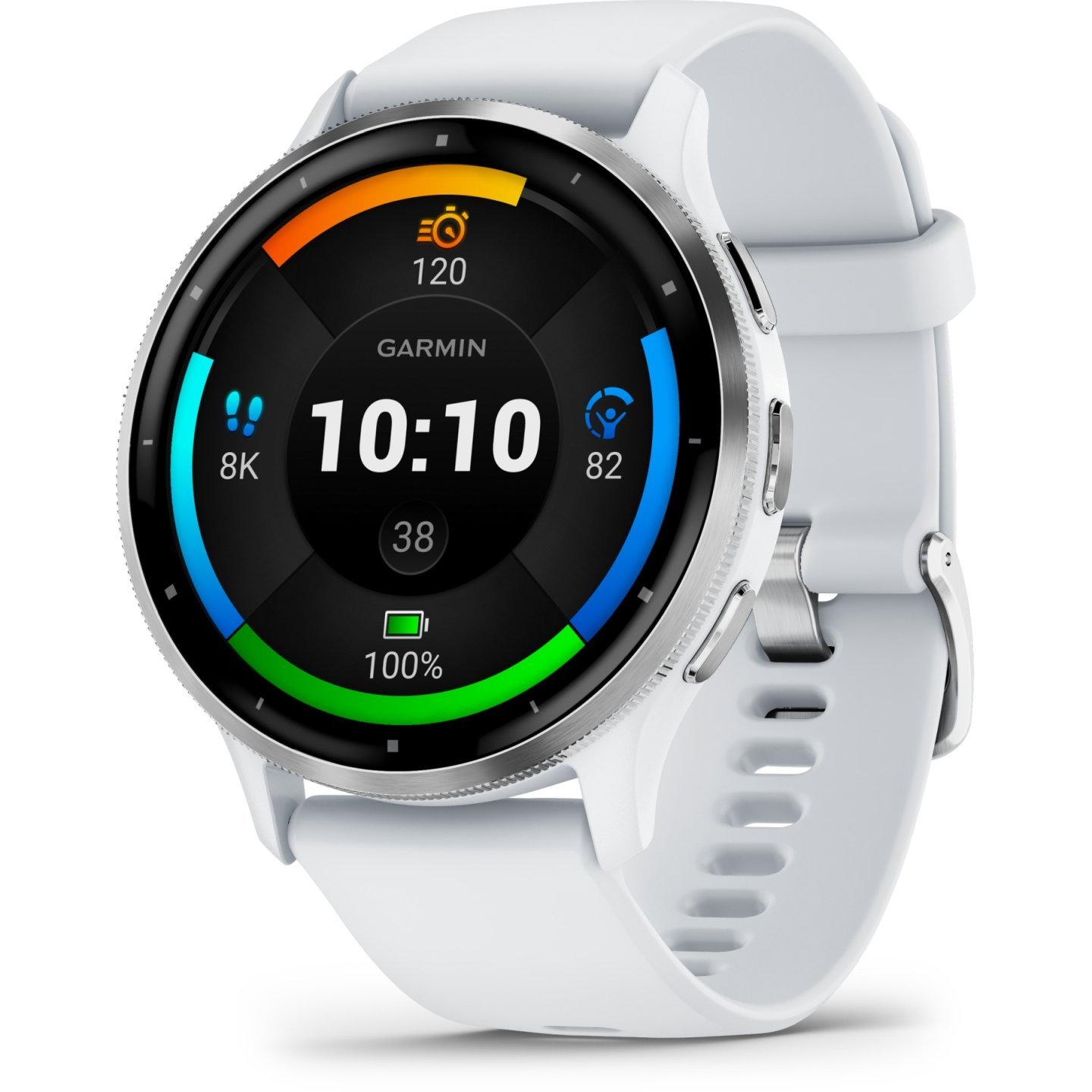 Garmin Venu 3 GPS Smartwatch - steinweiß/silber – Bild 1
