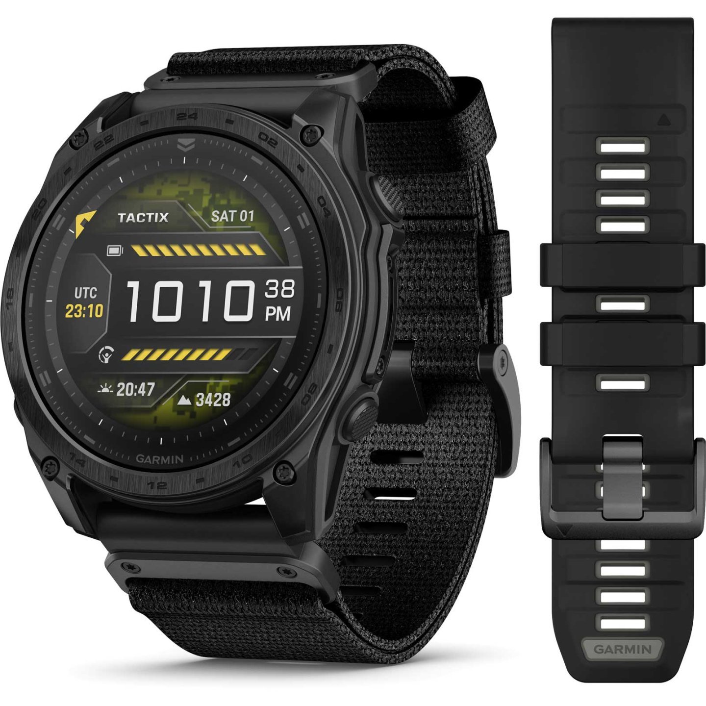 Garmin tactix 8 AMOLED Edition GPS Smartwatch – 51mm – Schwarz/Dunkelgrau DLC Titan