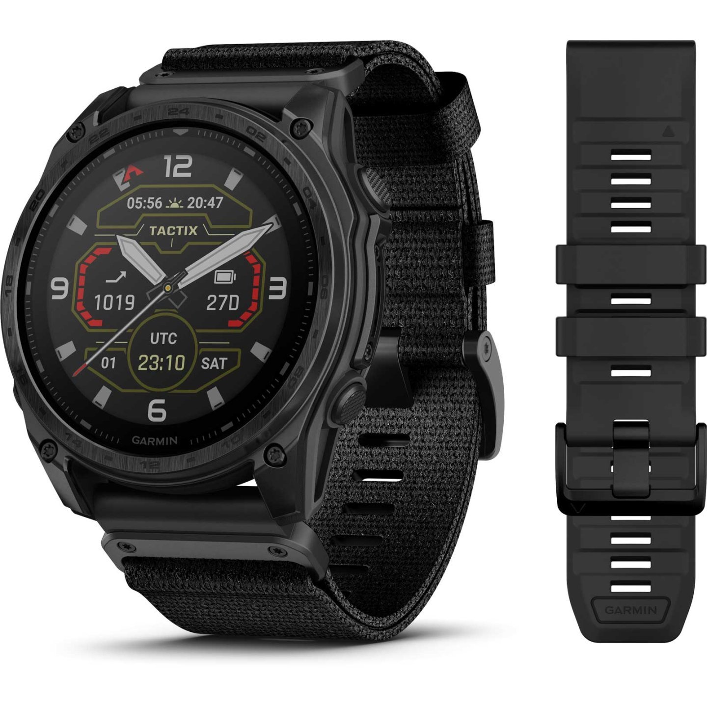 Garmin tactix 8 Solar GPS Smartwatch – 51mm – Schwarz/Dunkelgrau DLC Titan