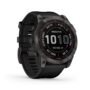 Garmin fenix 7X Sapphire Solar GPS Smartwatch - schiefergrau/schwarz - DLC-Titan