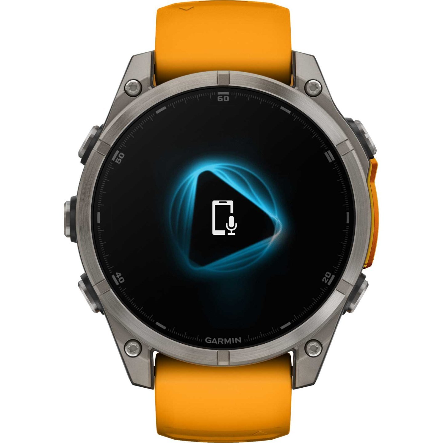 Garmin fenix 8 AMOLED Sapphire GPS Smartwatch - 47mm - Graphit/Spark Orange Titan – Bild 2