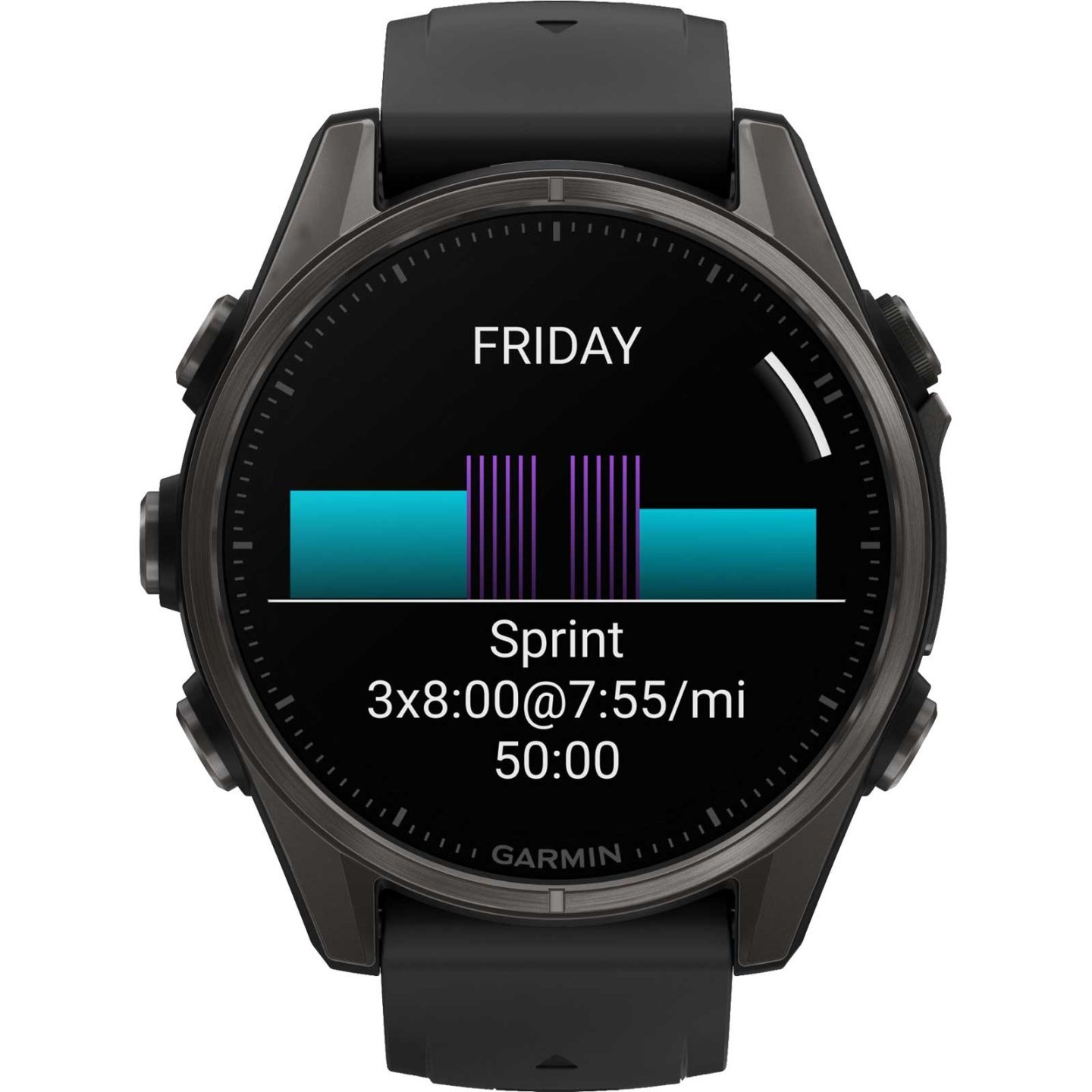 Garmin fenix 8 AMOLED Sapphire GPS Smartwatch - 43mm - Schwarz/Carbongrau DLC Titan – Bild 10
