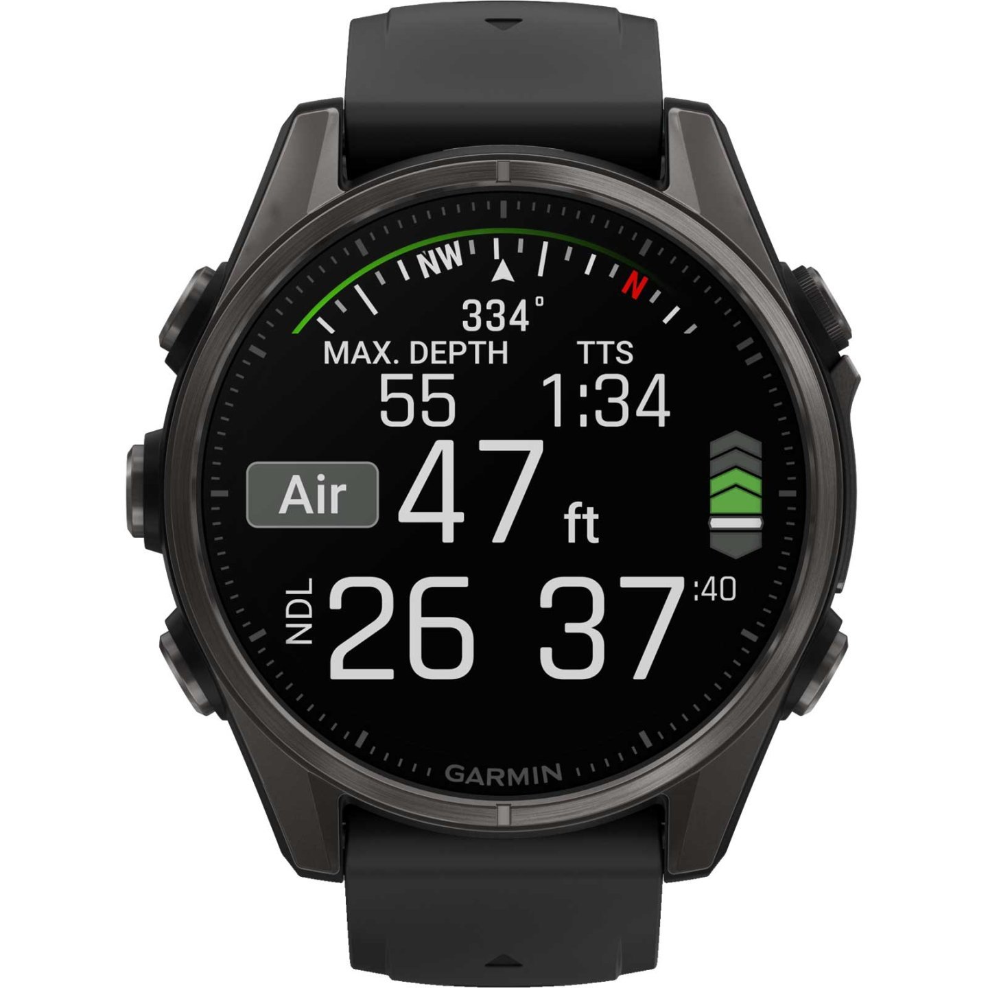 Garmin fenix 8 AMOLED Sapphire GPS Smartwatch - 43mm - Schwarz/Carbongrau DLC Titan – Bild 12