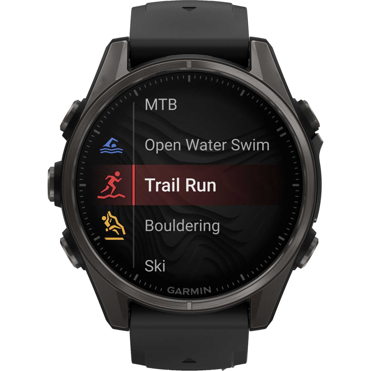 Garmin fenix 8 AMOLED Sapphire GPS Smartwatch - 43mm - Schwarz/Carbongrau DLC Titan – Bild 14