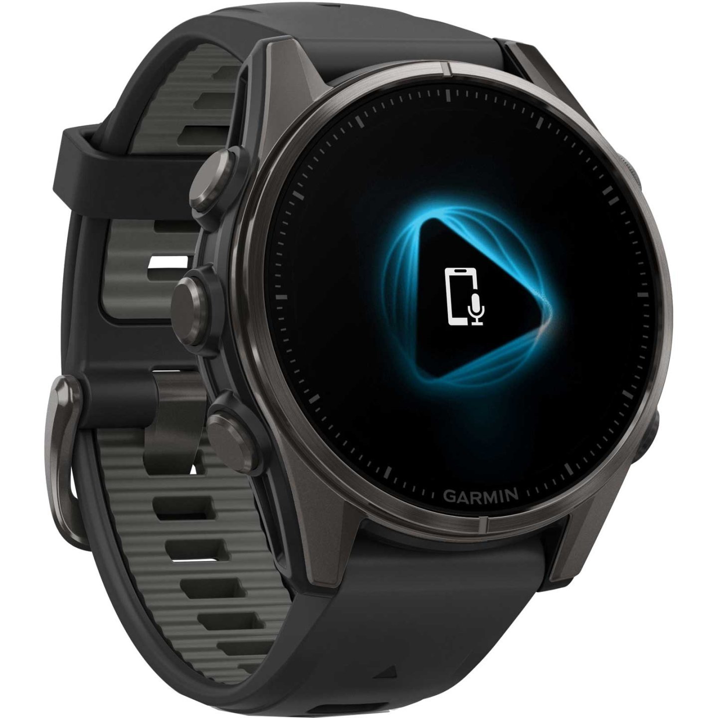 Garmin fenix 8 AMOLED Sapphire GPS Smartwatch - 43mm - Schwarz/Carbongrau DLC Titan – Bild 3