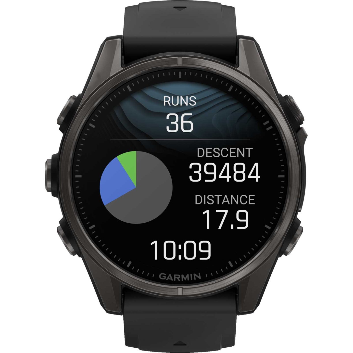 Garmin fenix 8 AMOLED Sapphire GPS Smartwatch - 43mm - Schwarz/Carbongrau DLC Titan – Bild 5