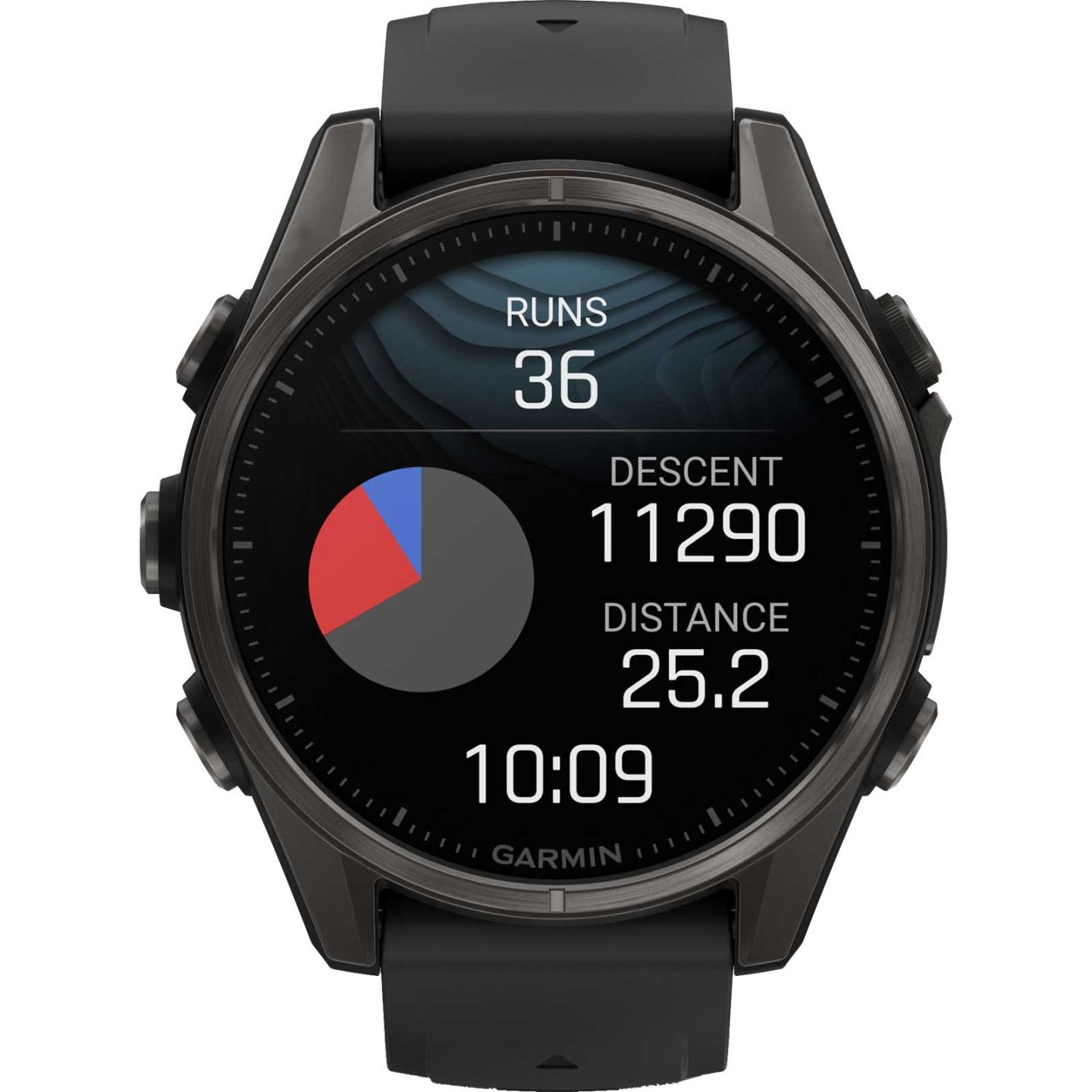 Garmin fenix 8 AMOLED Sapphire GPS Smartwatch - 43mm - Schwarz/Carbongrau DLC Titan – Bild 6