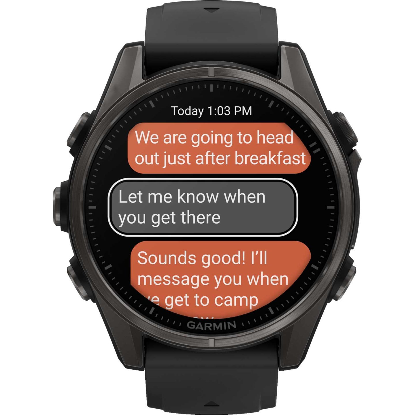 Garmin fenix 8 AMOLED Sapphire GPS Smartwatch - 43mm - Schwarz/Carbongrau DLC Titan – Bild 8