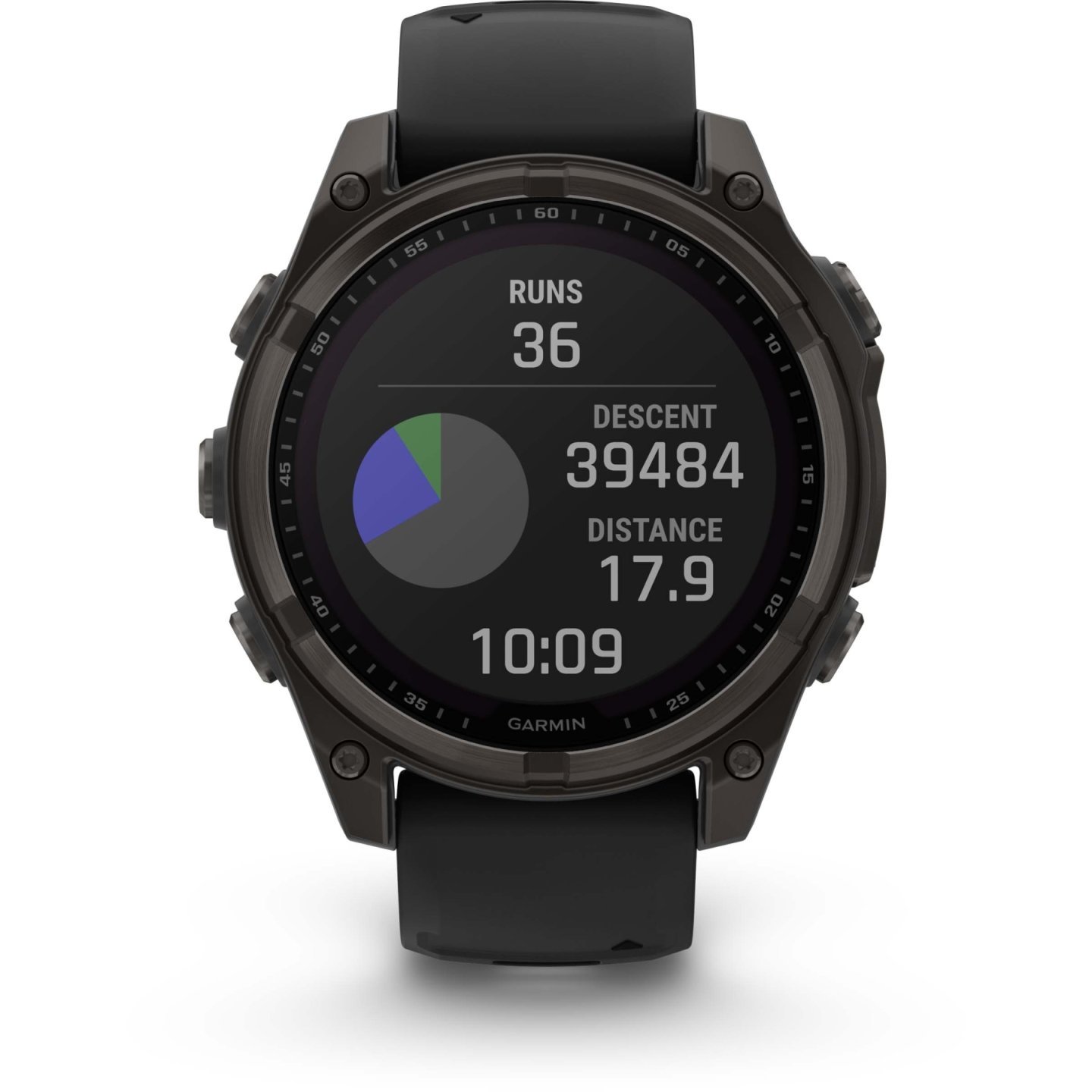 Garmin fenix 8 Sapphire Solar GPS Smartwatch - 47mm - Graphit/Carbon Gray Titan DLC – Bild 2