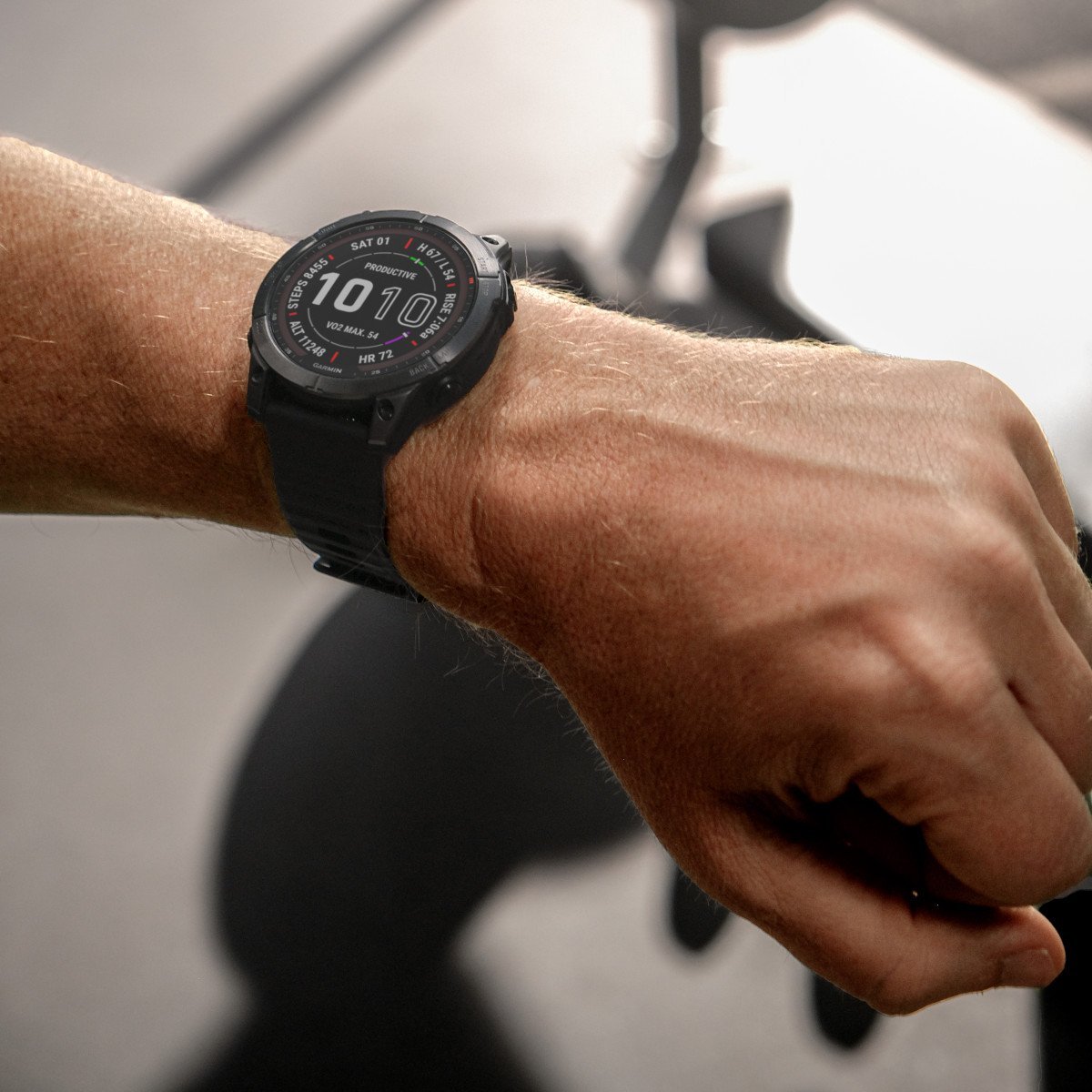 Garmin fenix 7X Sapphire Solar GPS Smartwatch - schiefergrau/schwarz - DLC-Titan – Bild 4