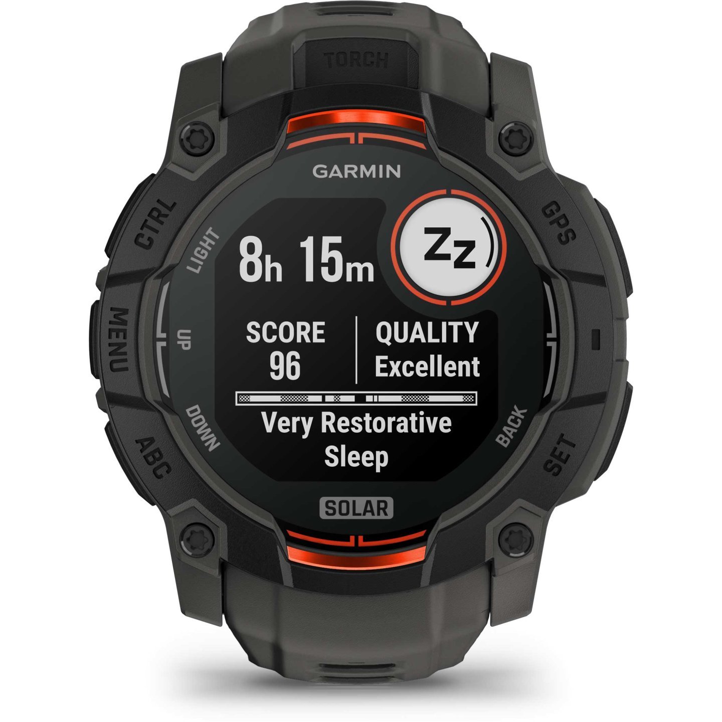 Garmin Instinct 3 Solar GPS Smartwatch - 50mm - Kohle/Schwarz – Bild 2