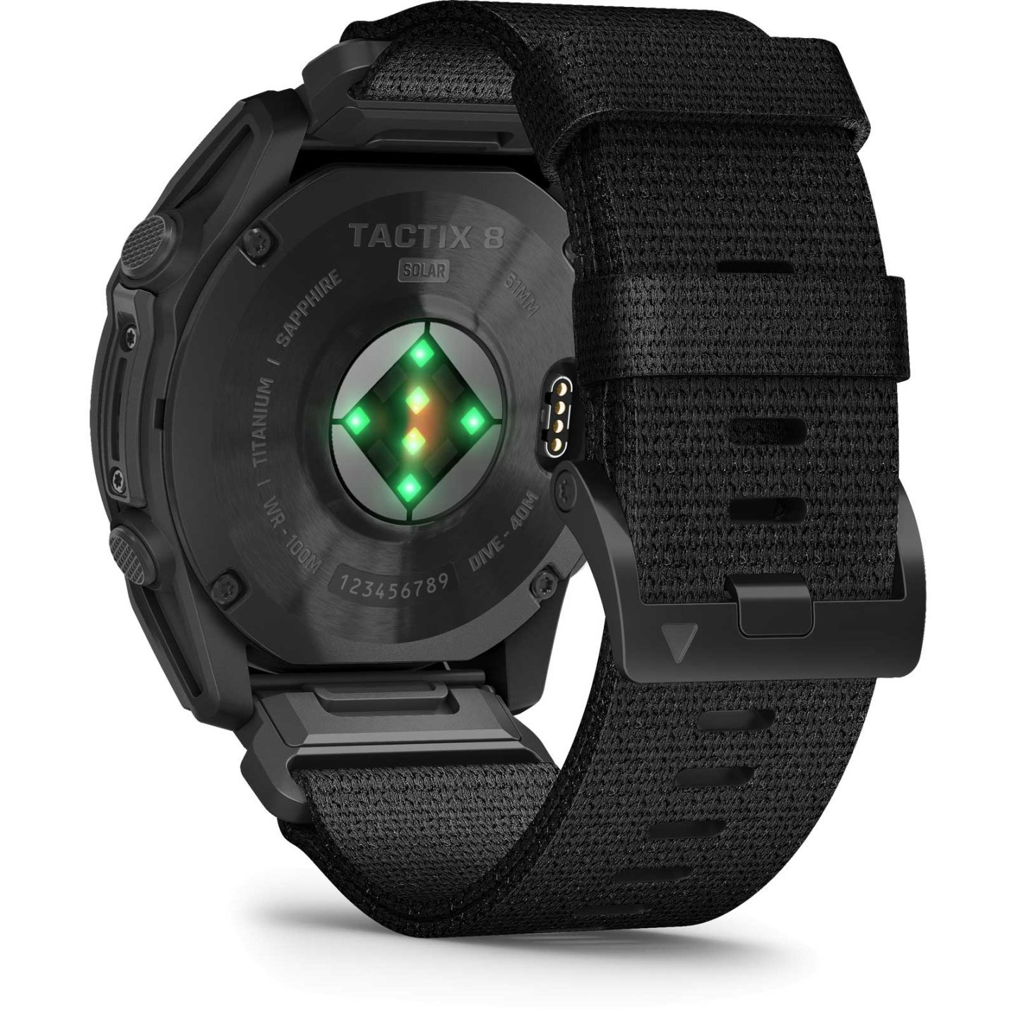 Garmin tactix 8 Solar GPS Smartwatch - 51mm - Schwarz/Dunkelgrau DLC Titan – Bild 1